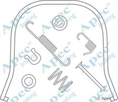 APEC BRAKING kit871 -  Комплектующие, тормозная колодка